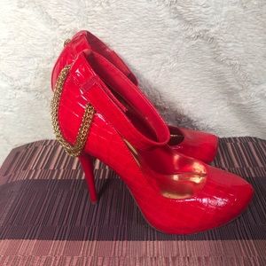 Red 4 1/2 inch Heels